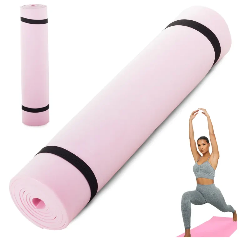 Fitness jóga matrac, 50x180cm, rózsaszín
