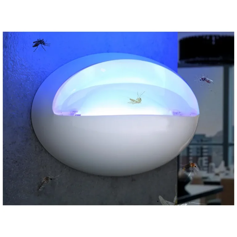 Falra rögzíthető rovarirtó UV lámpa, fehér, 24,5x35x14 cm
