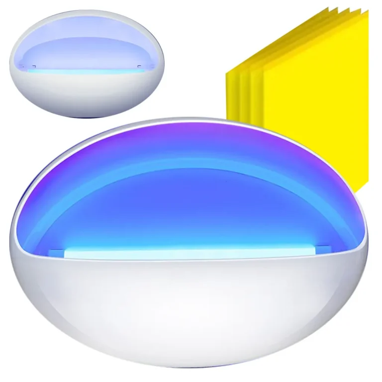 Falra rögzíthető rovarirtó UV lámpa, fehér, 24,5x35x14 cm