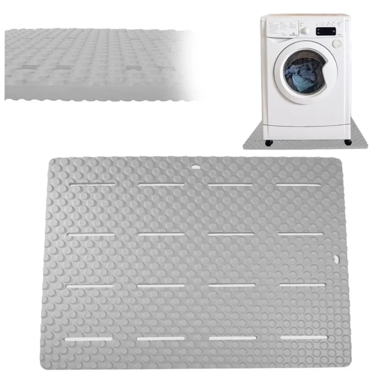 Rezgéscsillapító szőnyeg mosógép alá, 60x85x2 cm, szürke