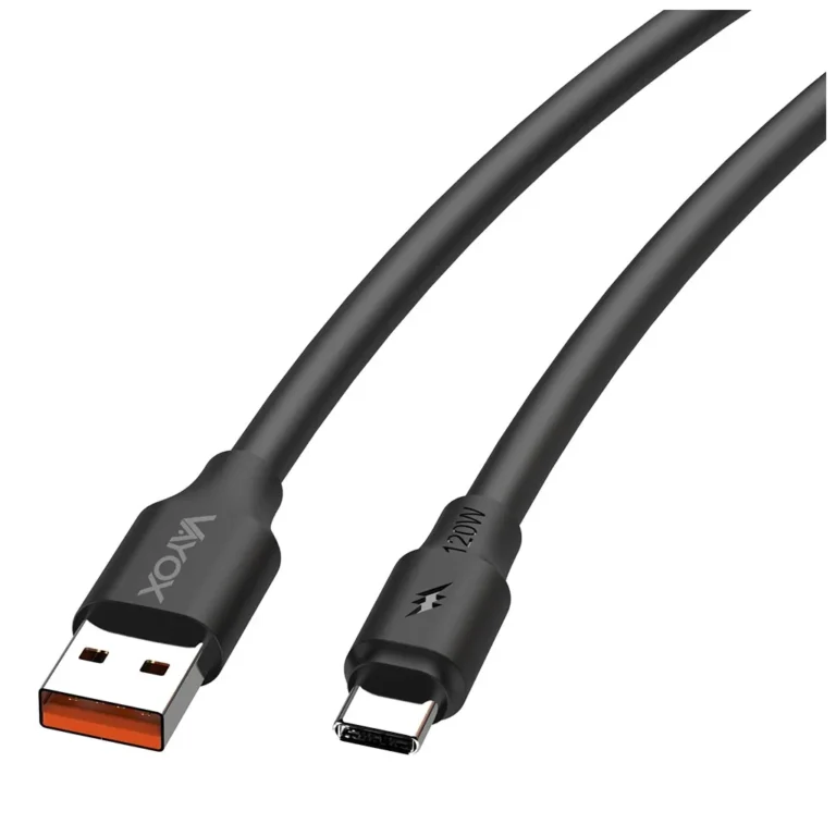VAYOX VA0121 USB-C Kábel 120W 3A 1M - 2in1 Gyorsvezeték Töltés + Adatátvitel - A Minőség és Innováció Csúcsa