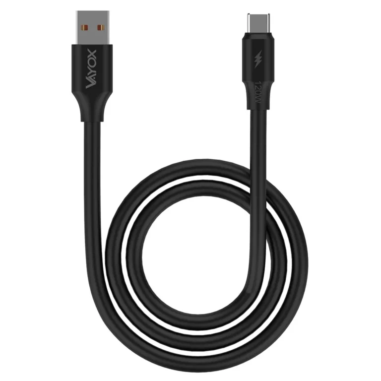 VAYOX VA0121 USB-C Kábel 120W 3A 1M - 2in1 Gyorsvezeték Töltés + Adatátvitel - A Minőség és Innováció Csúcsa