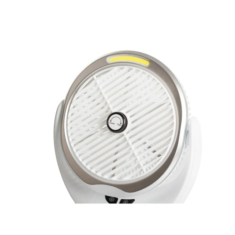 Vezeték nélküli álló asztali ventilátor akkumulátorral, 1W – 5.5W, 20cm x 23.5cm , ezüst/rózsaszín színben