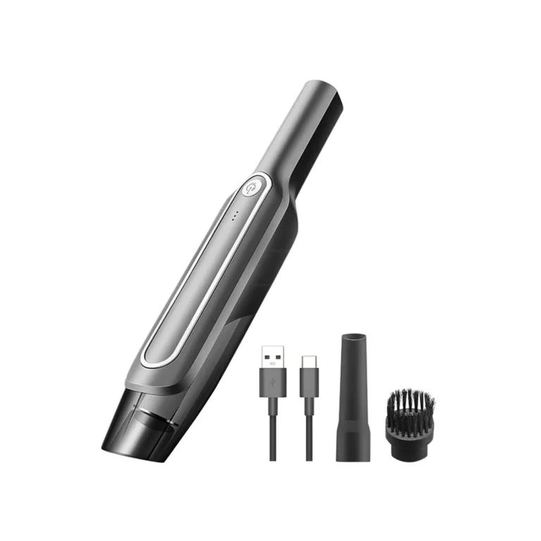 Vezeték nélküli hepa szűrős porszívó újratölthető akkumulátorral, USB-C töltés, 60 W, 36cm x 6.5cm x 6cm, szürke-fekete