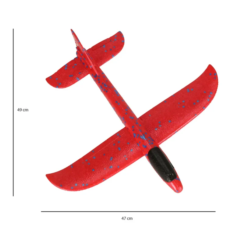 Vitorlázórepülő polisztirol 47x49cm piros
