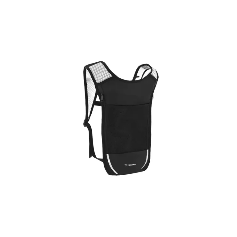 Víztartó sporthátizsák kerékpározáshoz, futáshoz állítható mellkas- és
vállpánttal, 43/23 / 1,5cm, fekete