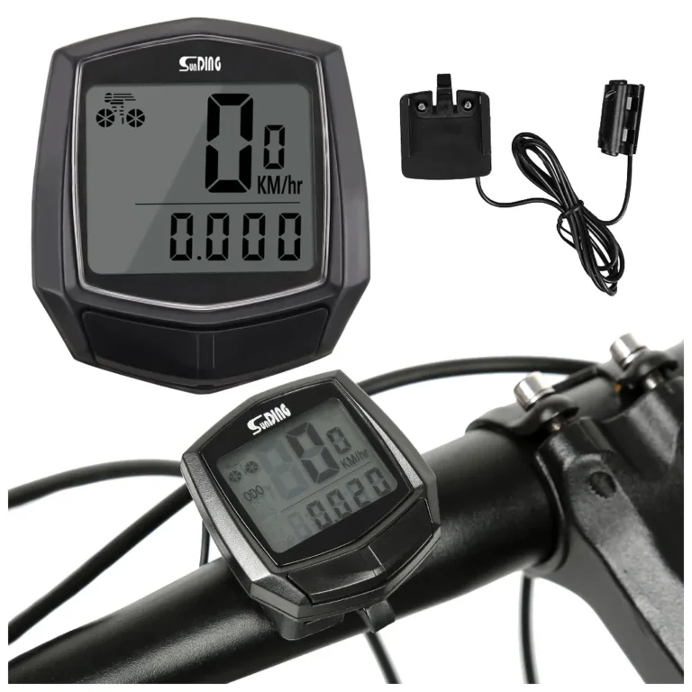 Vízálló kerékpár sebességmérő LCD kijelzővel, hasznos funkciókkal, 5cm x 4,5cm, fekete