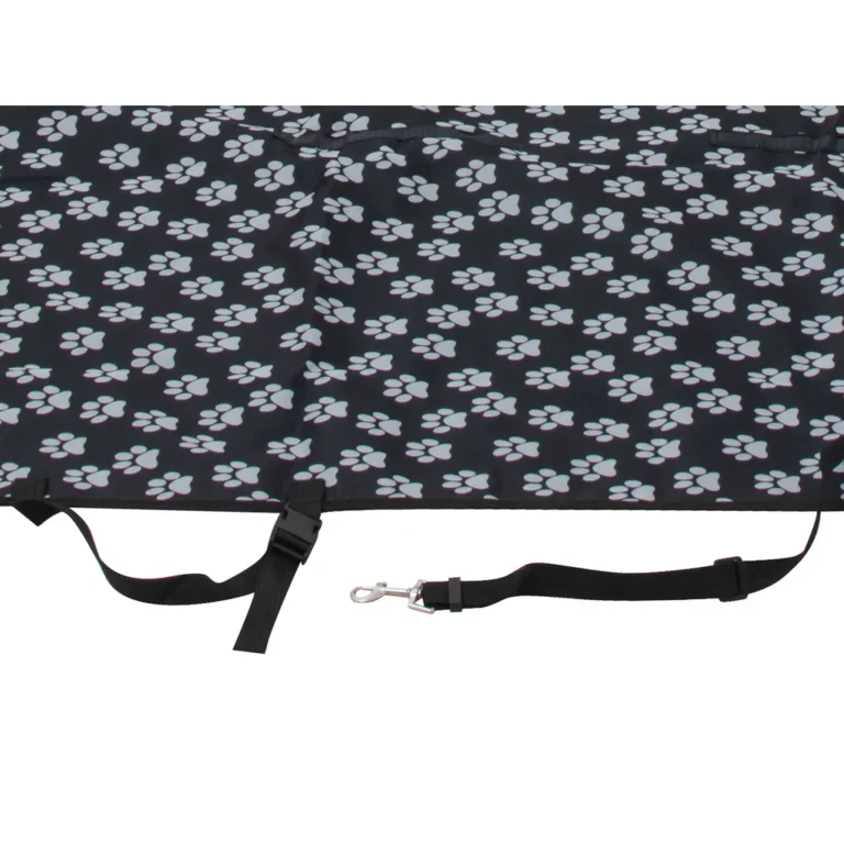 Vízhatlan autós kisállat szőnyeg, mobil kennel, fekete, 145cm x 125cm