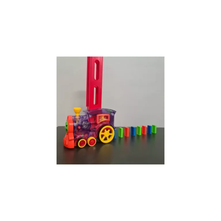 Kruzzel dominórakó játékmozdony, színes, 34x15x7,5 cm