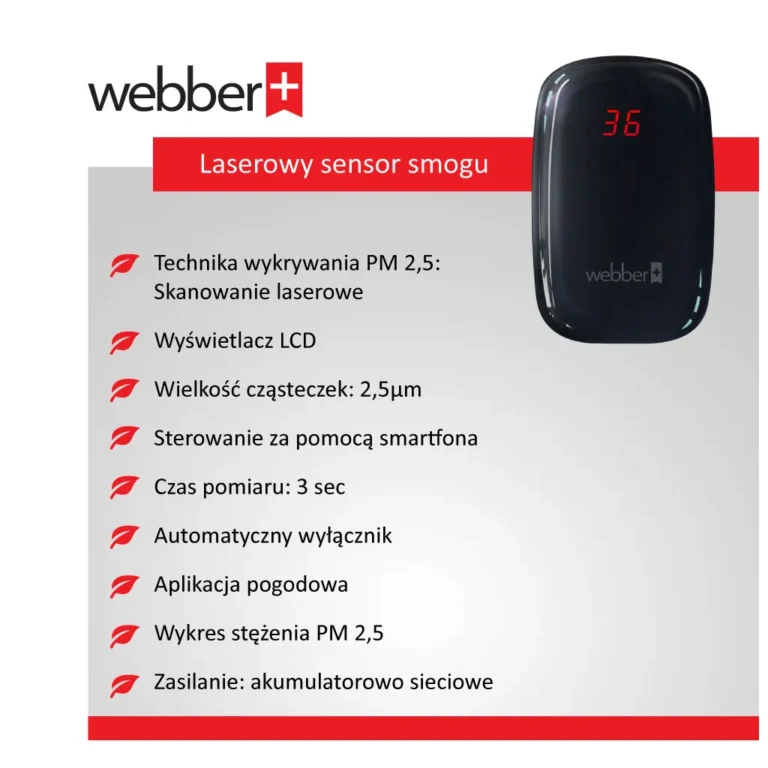 Webber SP75 Meteo Mérőállomás - PM2.5, PM10 és PM1 Részecske Mérés