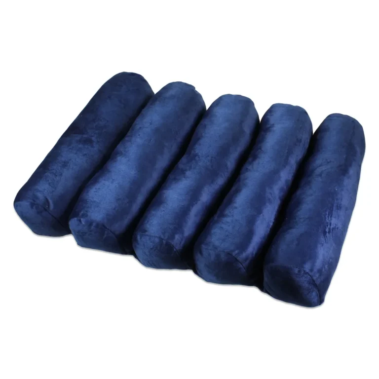 Wellys 5 pozícióba állítható görgős párna, extra puha, 58 x 39 x 8 cm, kék