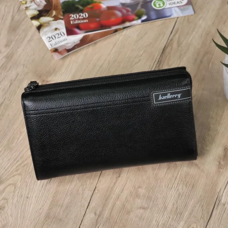 Wellys elegáns férfi pénztárca, 22 x 4 x 13 cm, fekete