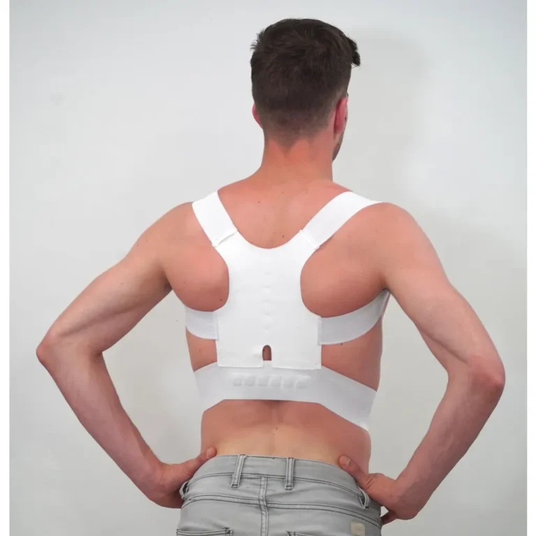 Wellys mágneses testtartásjavító és hátpánt férfiaknak, 36 x 36 x 0,5 cm, fehér