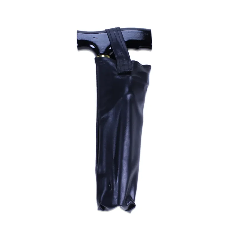 Wellys összecsukható alumínium sétapálca táskával, 95 cm, fekete