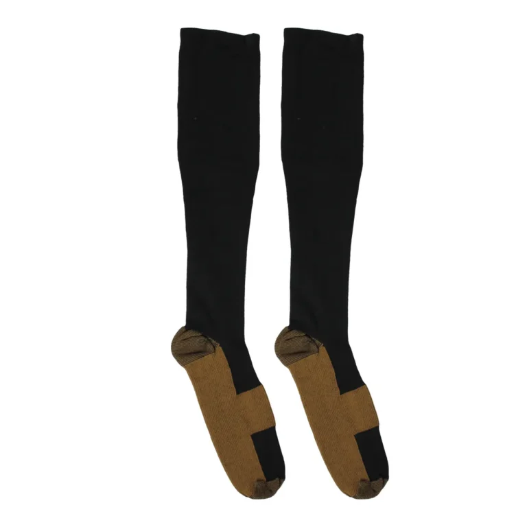 Wellys rézszálas kompressziós férfi zokni, 40-44, fekete-barna