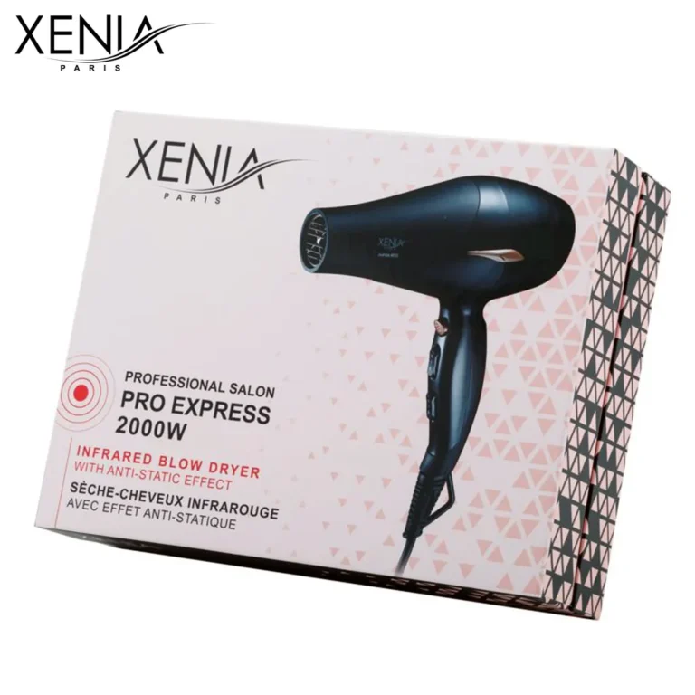 Xenia Paris Ionos hajszárító infravörös érzékelővel, 2000 W, fekete