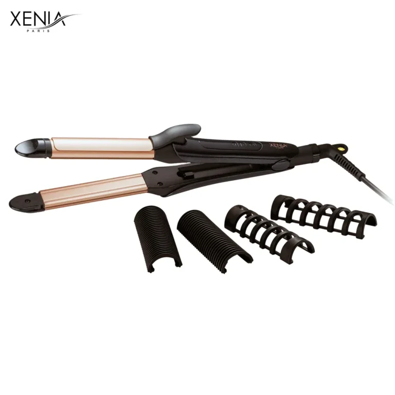 Xenia Paris Többfunkciós hajsütő 4 különböző hajformázó betéttel, 120-200°C, fekete