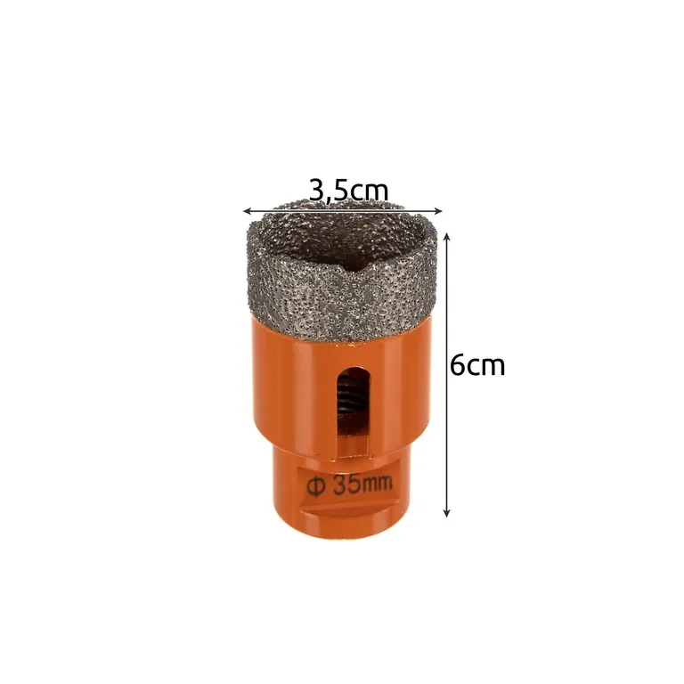 Gyémánt Fúrókorona 35mm M14 Csiszolóhoz - Precíz és Gyors Fúrás