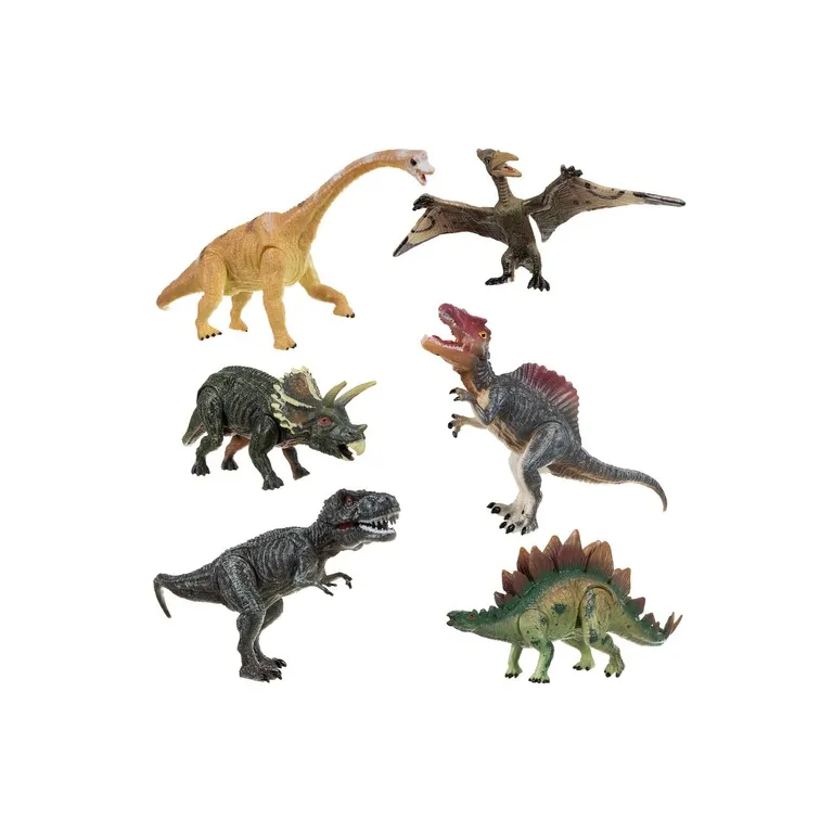 Mozgatható Dinoszaurusz Figurák Szettje, 6 darabos