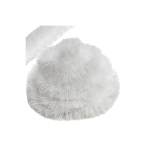 Hosszú és Vastag Karácsonyfa Girland / Karácsonyfa Lánc 6 Méter / 15 cm Fehér