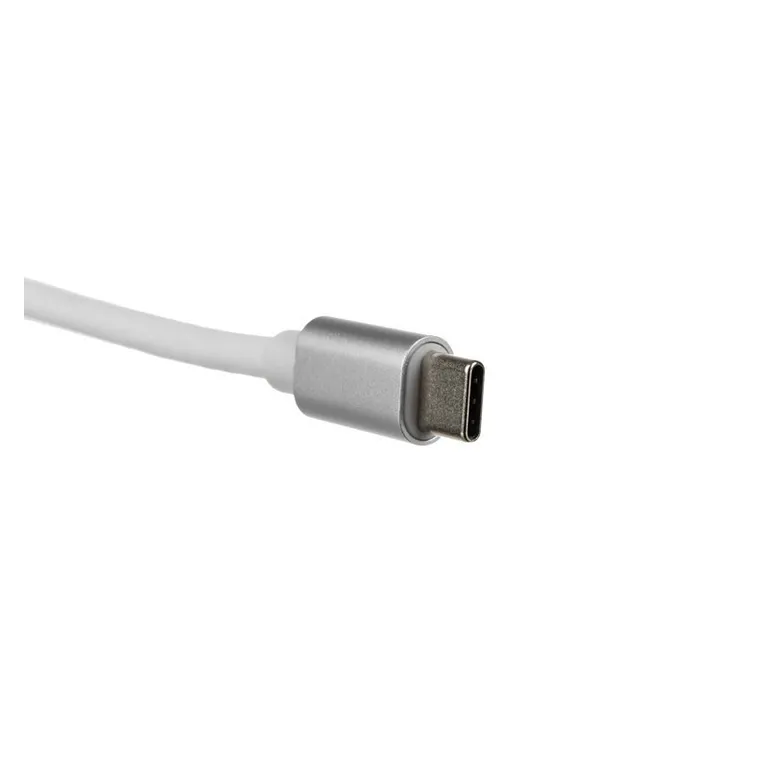 3 az 1-ben univerzális adapter USB/Type-C/HDMI Hub, strapabíró alumínium házzal, 5/6/1 cm, fekete