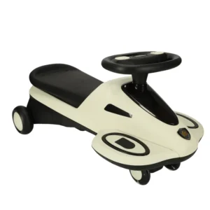 Gravity Ride LED Világító Kerekekkel és Zenével, 74cm, Bézs/Fekete, Max 100kg
