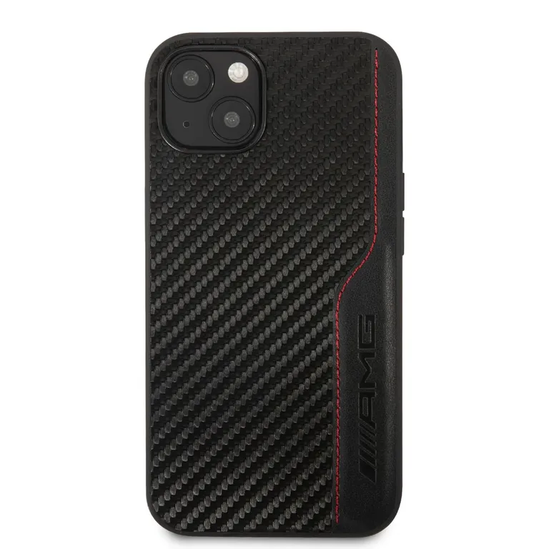 AMG PU Carbon Effect hátlap az iPhone 14 készülékhez Fekete