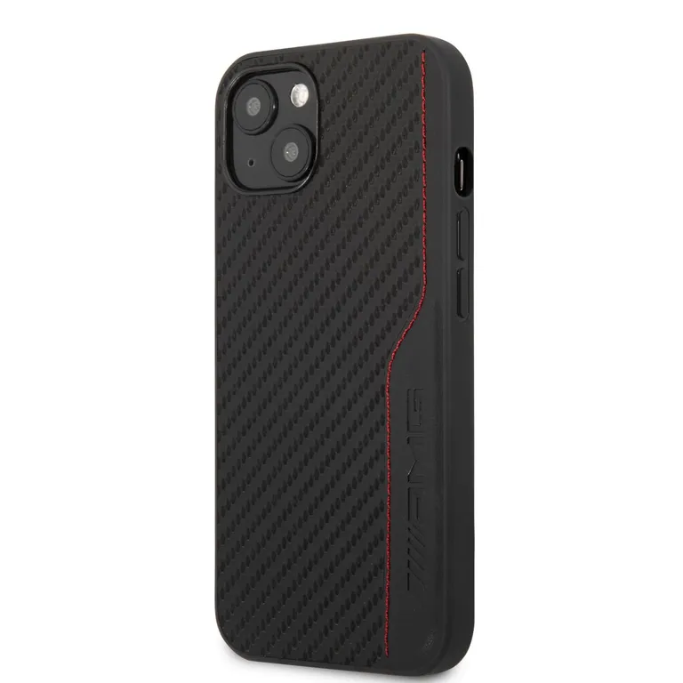 AMG PU Carbon Effect hátlap az iPhone 14 készülékhez Fekete