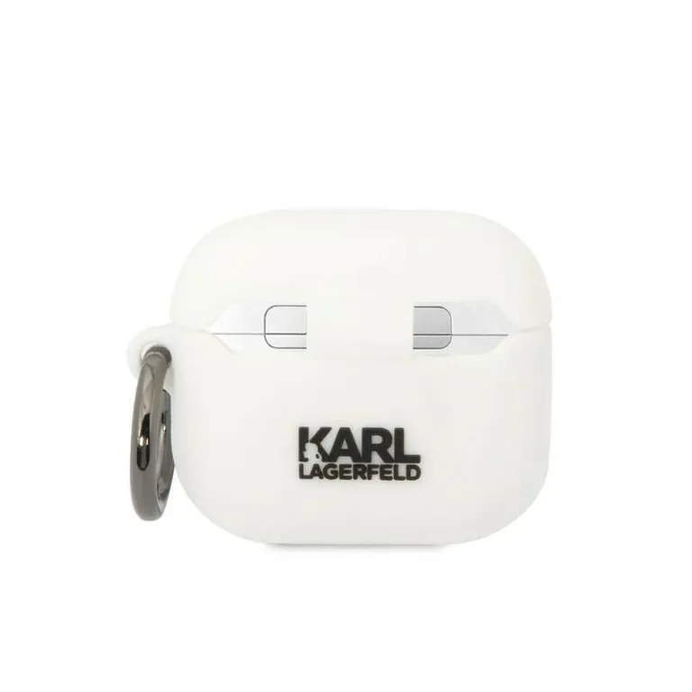 Apple Airpods 3 Case Karl Lagerfeld Szilikon Karl Head 3D White