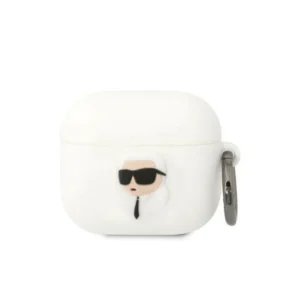 Apple Airpods 3 Case Karl Lagerfeld Szilikon Karl Head 3D White