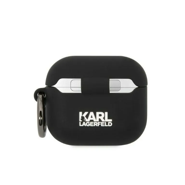 Apple Airpods 3 tok Karl Lagerfeld szilikon Karl Head 3D fekete