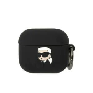 Apple Airpods 3 tok Karl Lagerfeld szilikon Karl Head 3D fekete