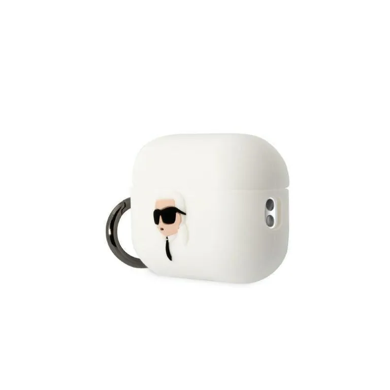 Apple Airpods Pro 2 Case Karl Lagerfeld Szilikon Karl Head 3D White