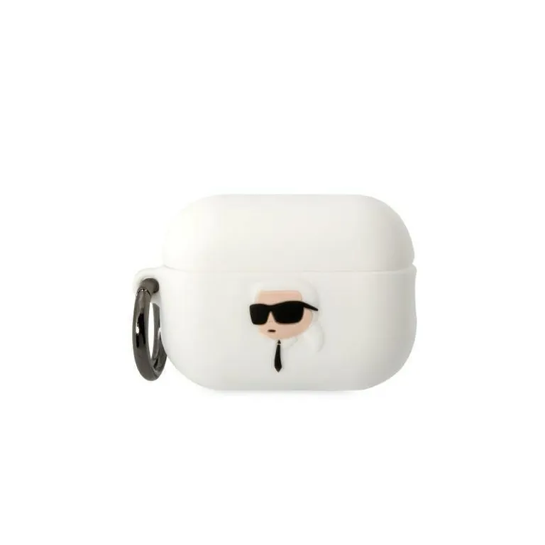Apple Airpods Pro 2 Case Karl Lagerfeld Szilikon Karl Head 3D White