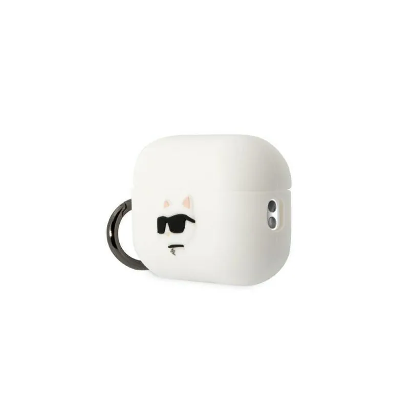 Apple Airpods Pro 2 Case Karl Lagerfeld Szilikon Kupette Head 3D White