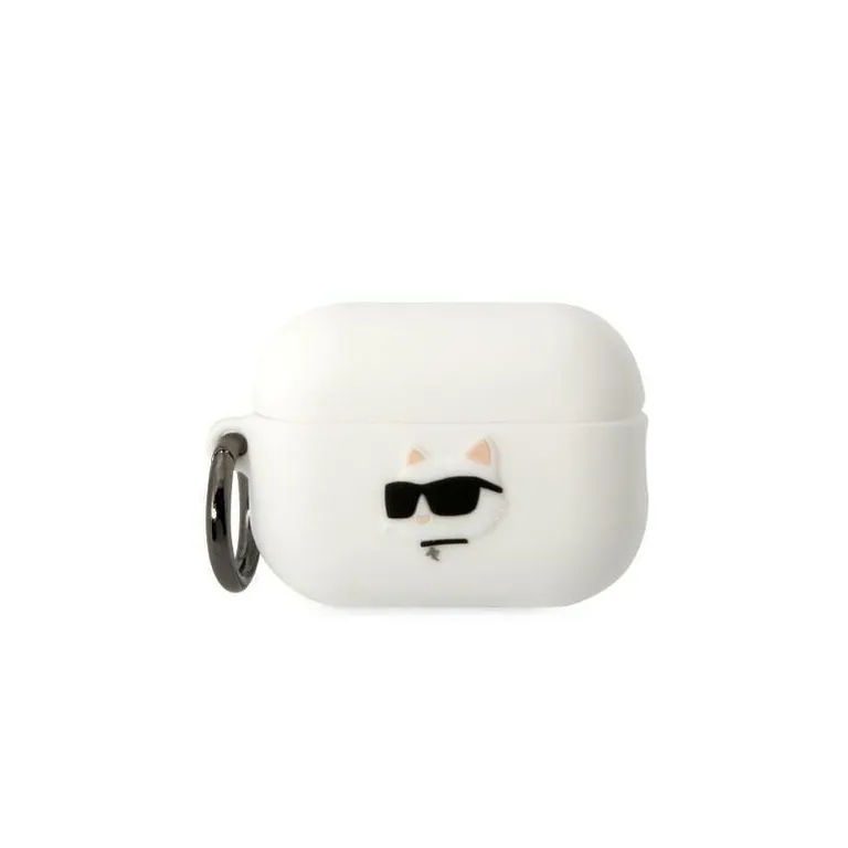 Apple Airpods Pro 2 Case Karl Lagerfeld Szilikon Kupette Head 3D White