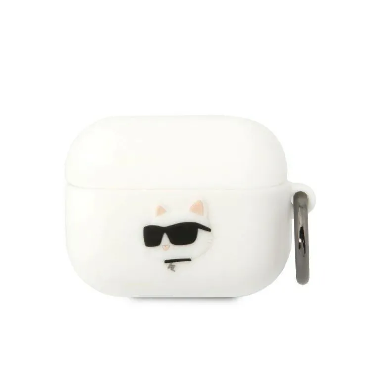 Apple Airpods Pro Karl Lagerfeld Silicone Chupette Head 3D White