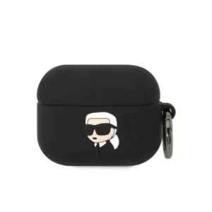 Apple Airpods Pro Karl Lagerfeld Szilikon Karl Head 3D fekete