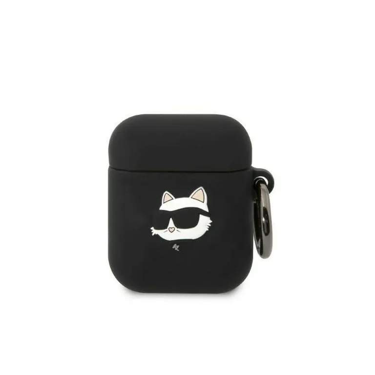 Apple Airpods tok Karl Lagerfeld Silicone Chupette Head 3D fekete