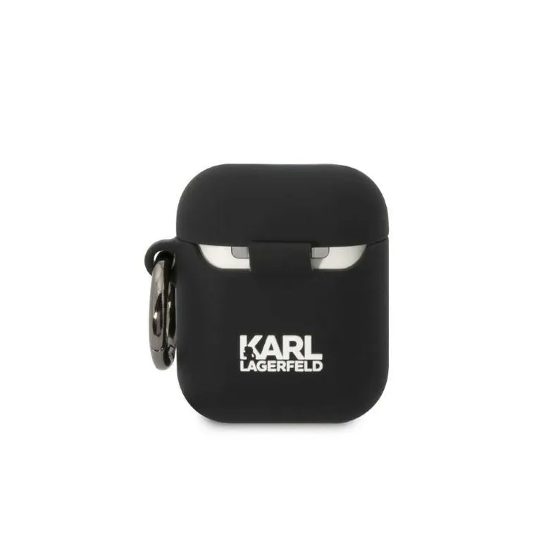 Apple Airpods tok Karl Lagerfeld Szilikon Karl Head 3D fekete