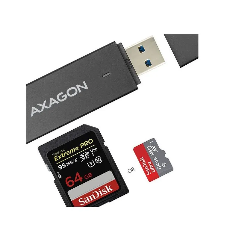 Axagon Superspeed USB SD/microSD kártyaolvasó