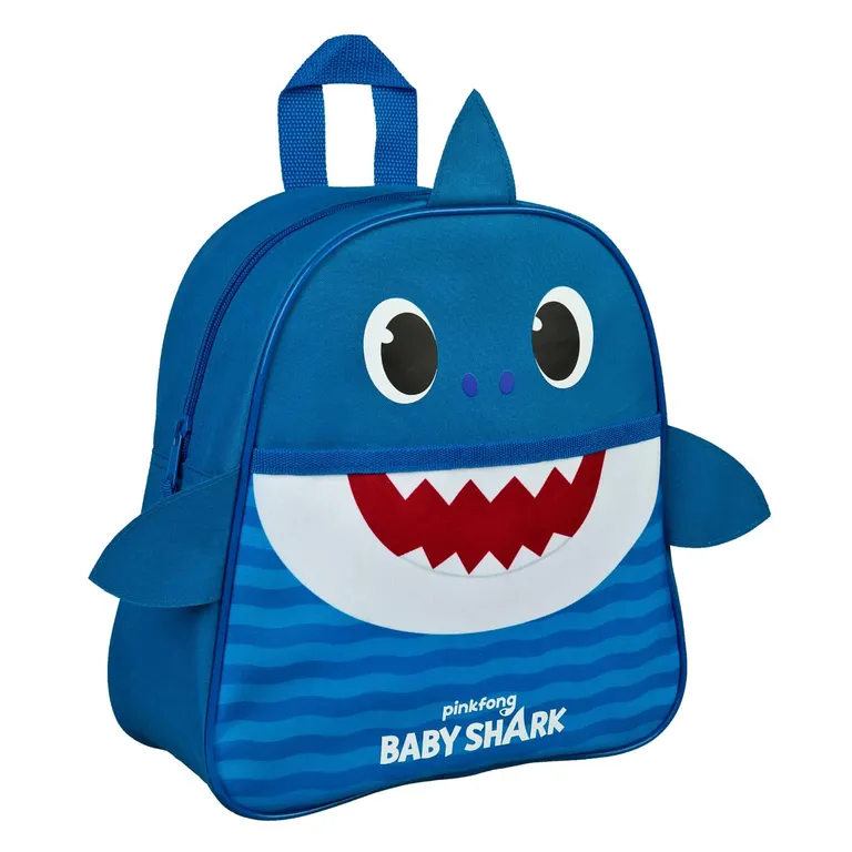 Baby Shark hátizsák 3féle színben 27 cm [kék, rózsaszín, sárga]