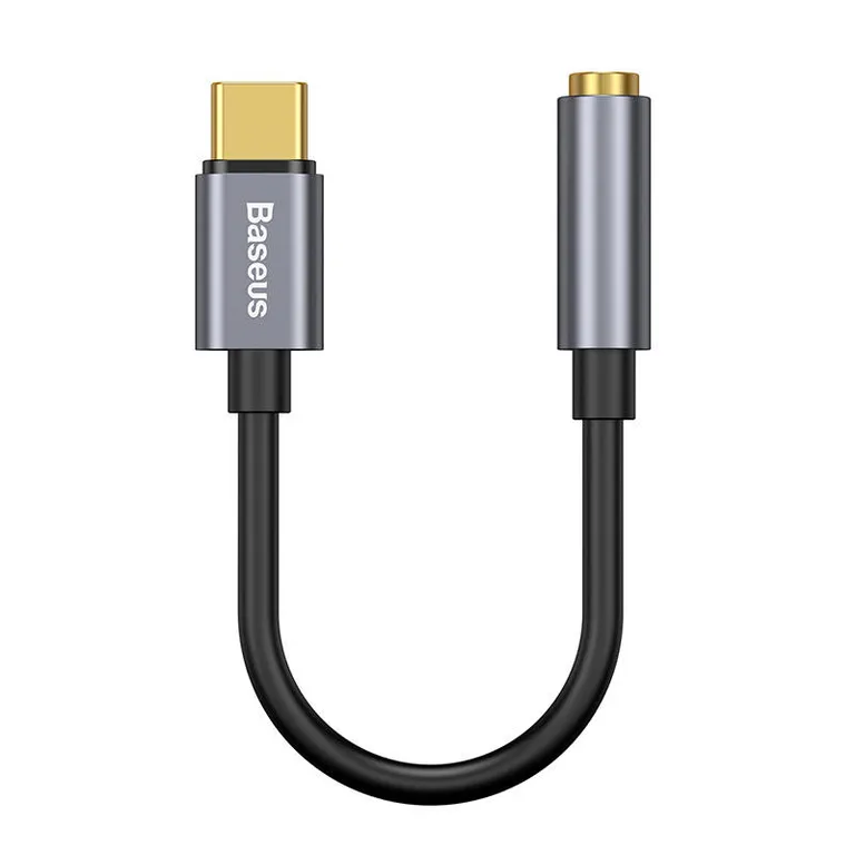 Baseus L54 audio adapter USB-C + mini jack 3,5mm (fekete+szürke)