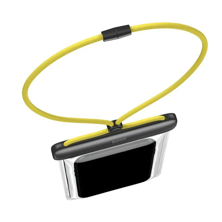 Baseus menjünk univerzális vízálló tok okostelefonokhoz (fekete+sárga)