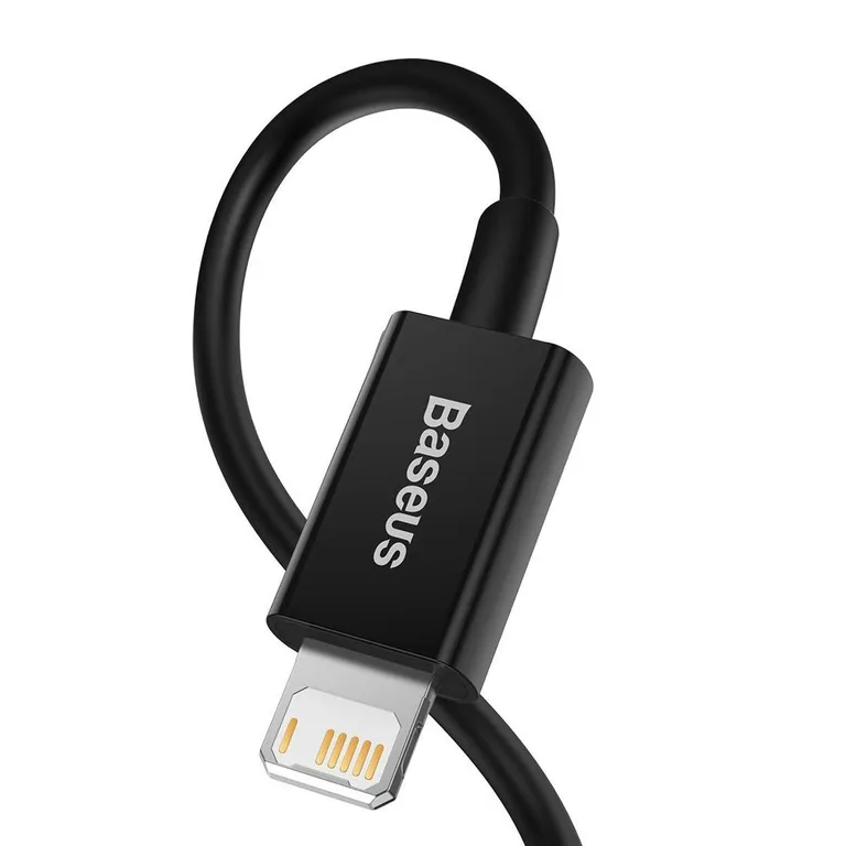 Baseus Superior Series kábel USB és iP 2.4A 1m (fekete)