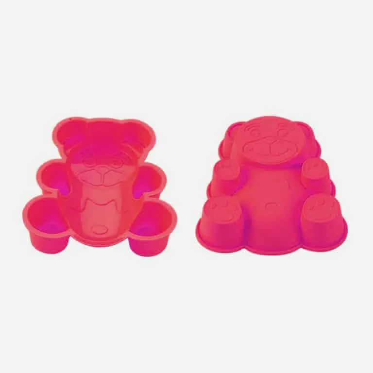 Blaumann Maci alakú szilikon süteményforma, rózsaszín, 12,6 × 16 × 2,5 cm