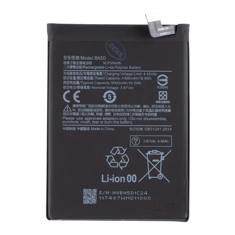 BN5D Xiaomi akkumulátor 5000mAh (OEM)