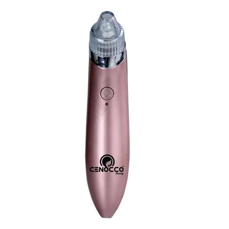 Cenocco Beauty Vákuumos pórustisztító mitesszerek és pattanások ellen 4 különböző fejjel, USB, rózsaszín