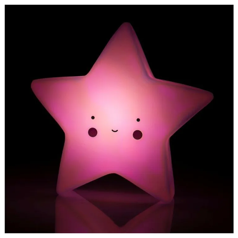 Csillag éjjeli lámpa nagy rózsaszín CUTE