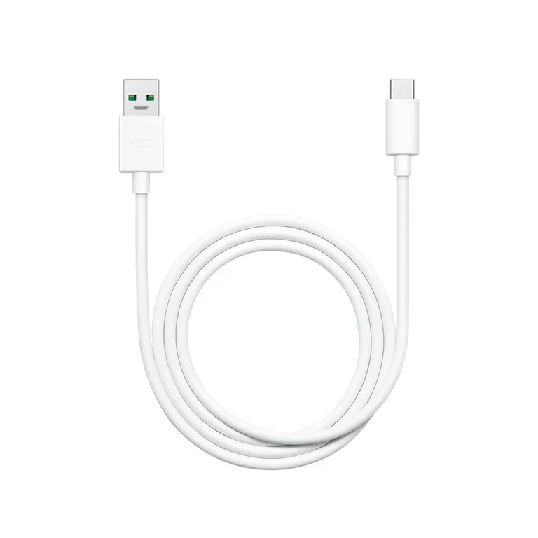 DL129 OPPO USB-C adatkábel gyors töltés 65W 1m fehér (ömlesztett)